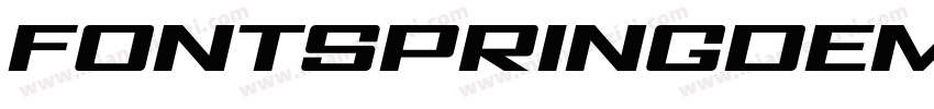 FONTSPRINGDEMO AvionicWide Oblique字体转换